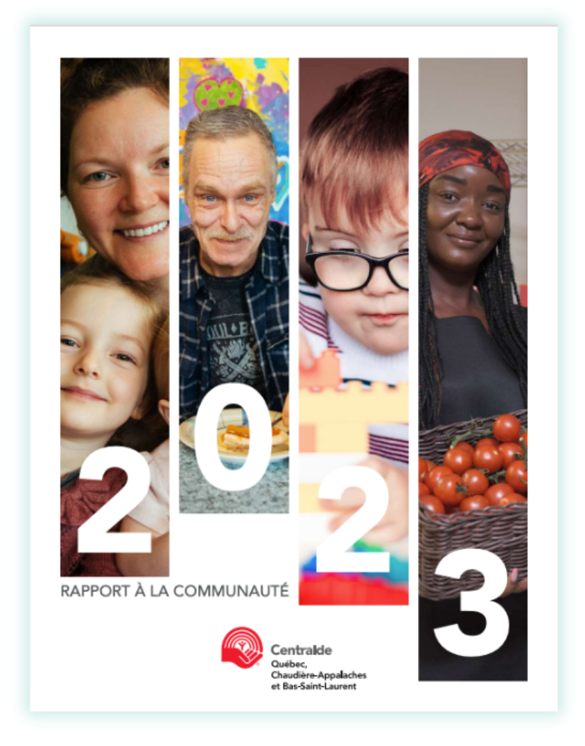 Couverture du rapport annuel 2023 de Centraide